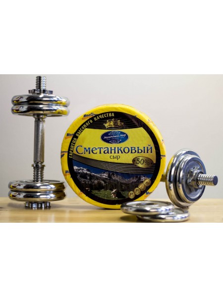 Сыр Сметанковый 50%*9кг (МолМир)